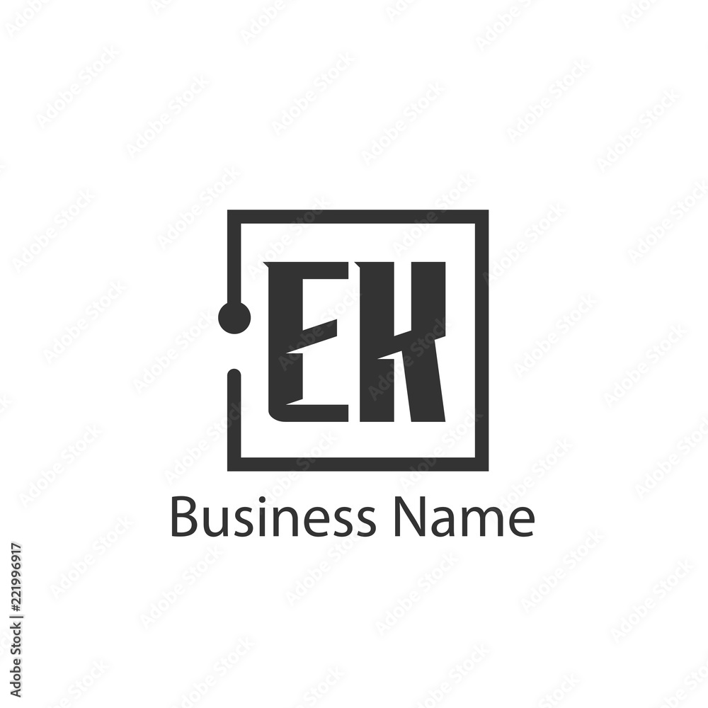 Initial Letter EK Logo Template Design Initial Letter EK Logo Template Design