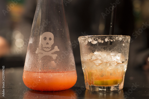 poisoned drink closeup