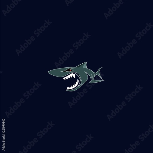 logo animal shark 
