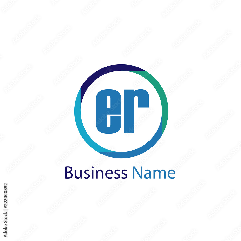 Initial Letter ER Logo Template Design Initial Letter ER Logo Template Design