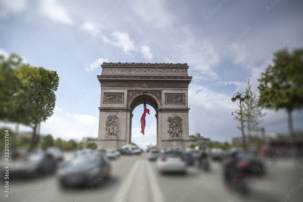 triumphal arch on the Champs Elysées