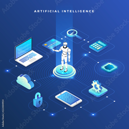 Isometric artificial intelligence AI