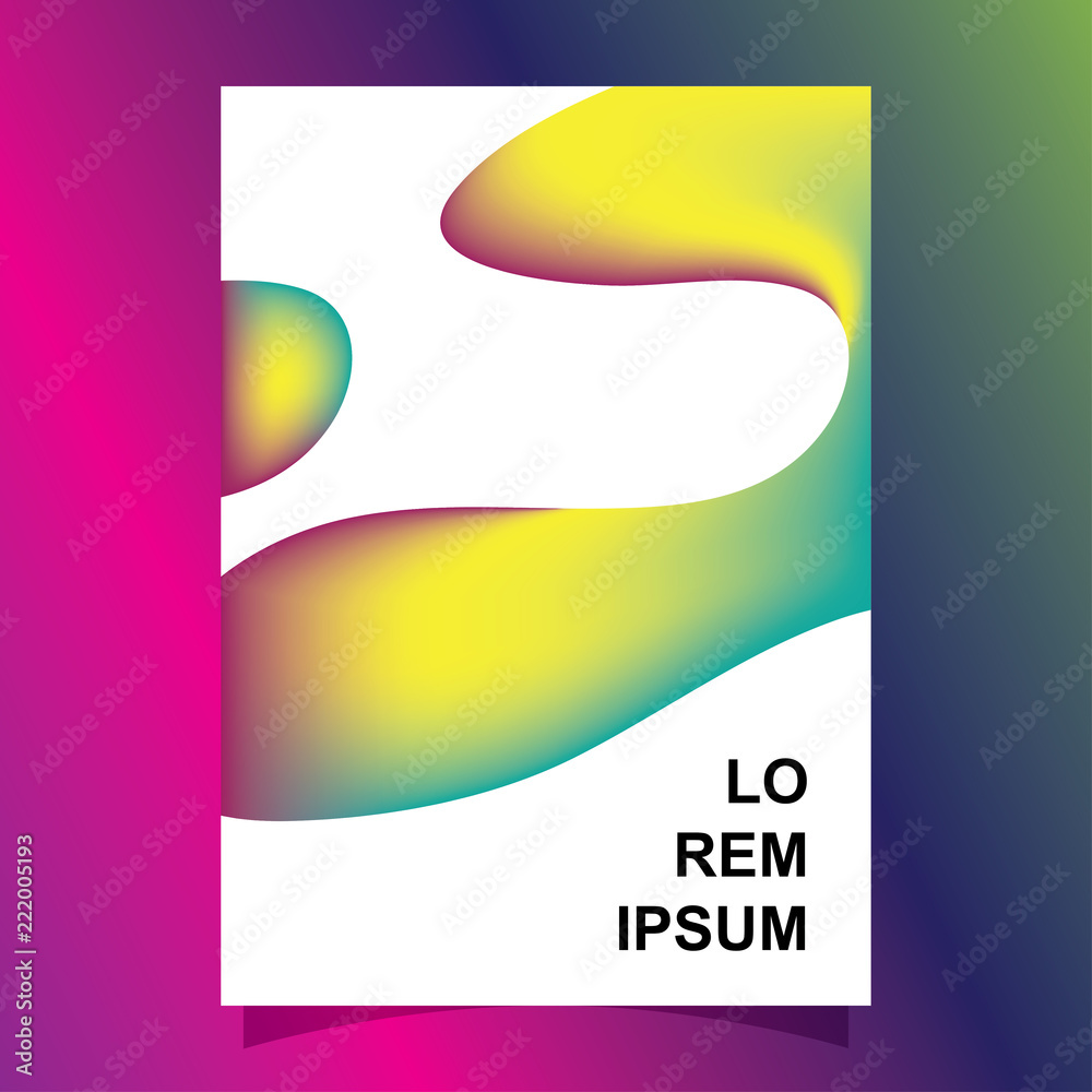 Fototapeta premium Trendy geometric cover