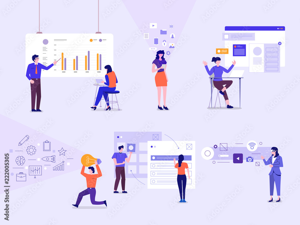 Business Characters Vector Set Business Characters Vector Set