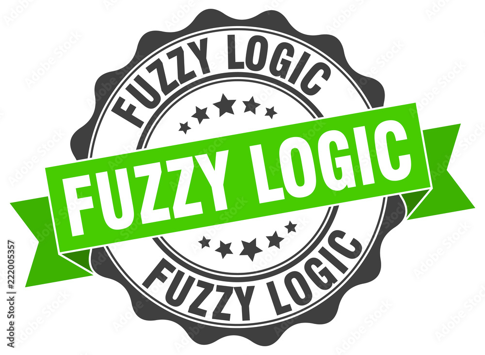 Obraz premium fuzzy logic stamp. sign. seal