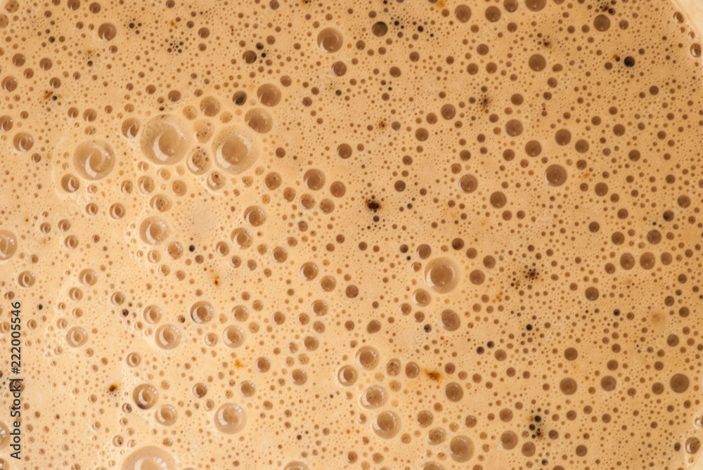 bubbles of chocolate dough bubbles of chocolate dough
