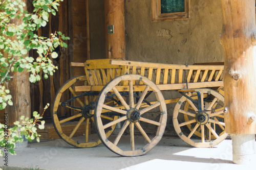 truck in russian village