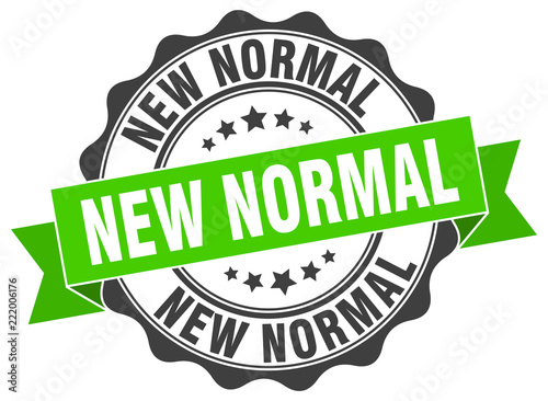 new normal stamp. sign. seal
