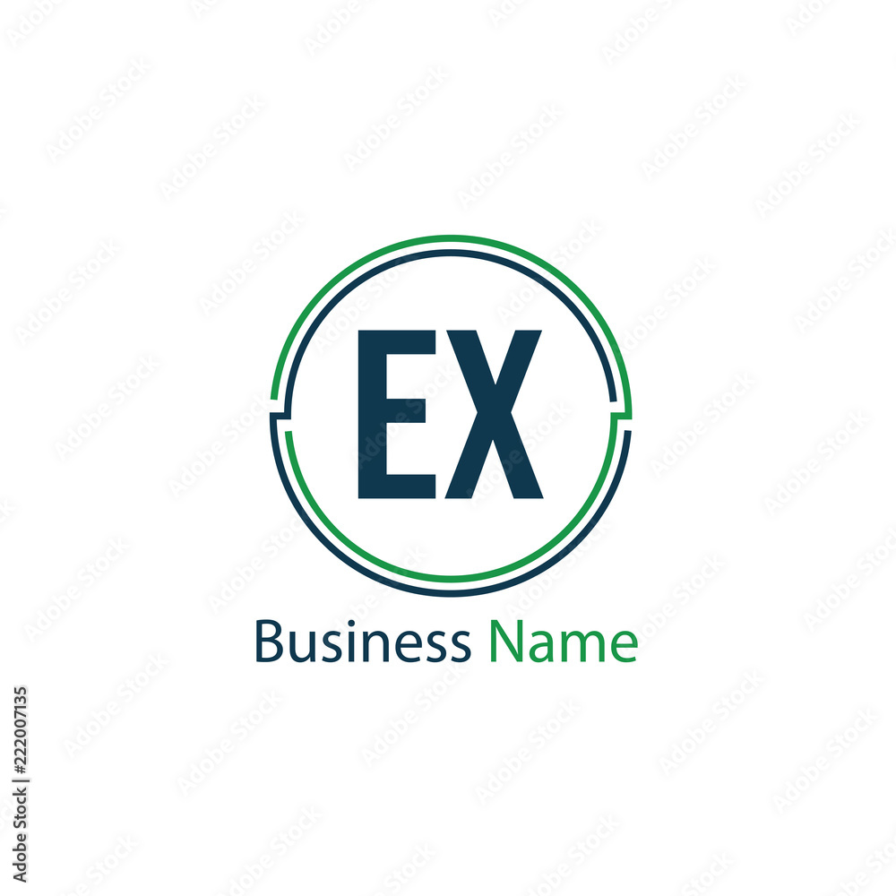 Initial Letter EX Logo Template Design Initial Letter EX Logo Template Design
