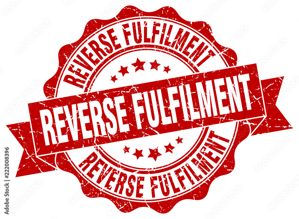 Fototapeta premium reverse fulfilment stamp. sign. seal
