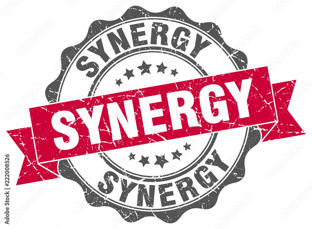 Fototapeta premium synergy stamp. sign. seal