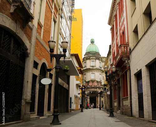 Santos, São Paulo, Brazil - September, 2018: Coffee Museum/ Coffee Stock Exchange Building/ November XV street - Museu do Café/Bolsa do Café