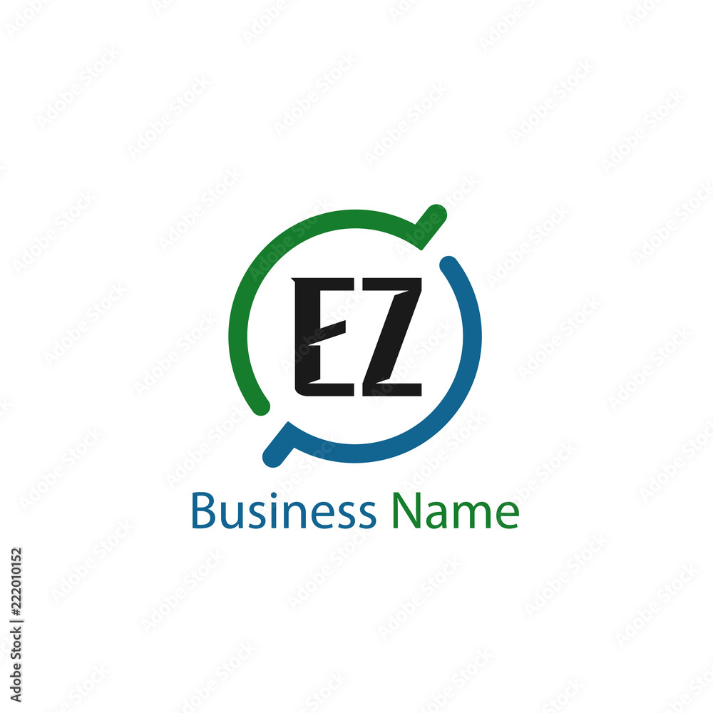 Initial Letter EZ Logo Template Design Initial Letter EZ Logo Template Design