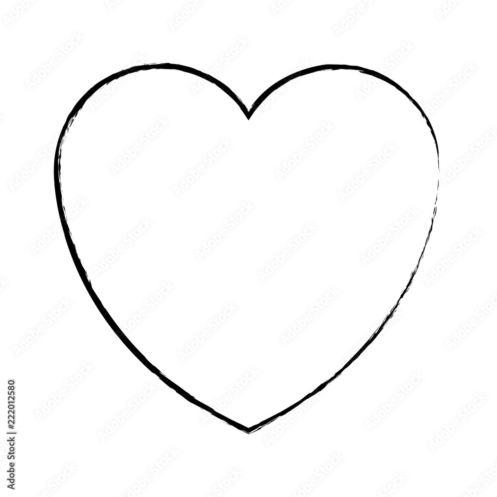 heart love symbol sketch heart love symbol sketch