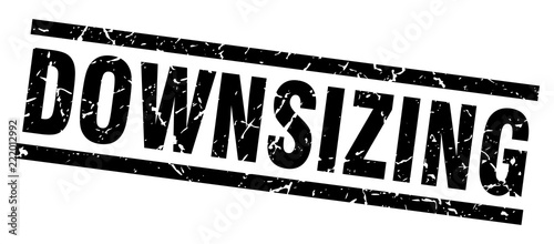 square grunge black downsizing stamp