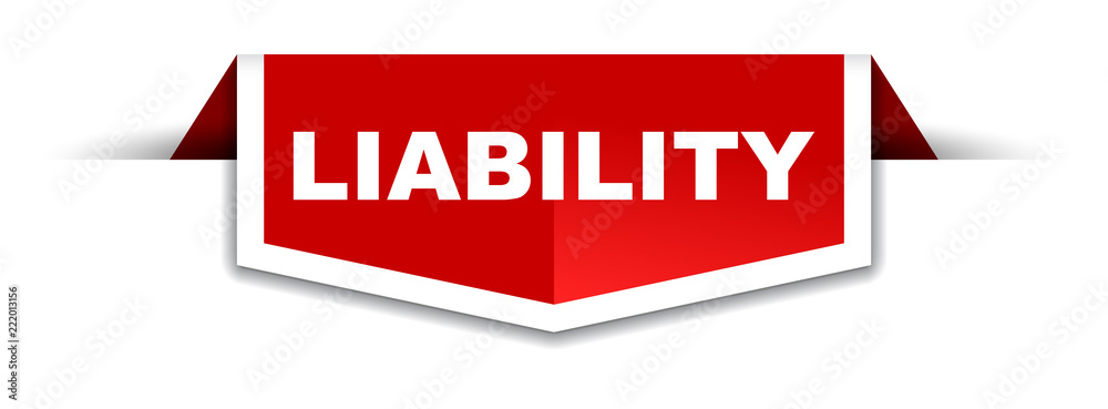 red and white banner liability red and white banner liability