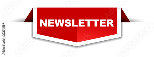 red and white banner newsletter