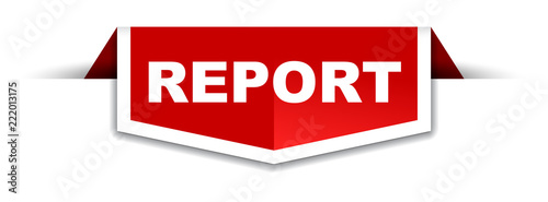 red and white banner report