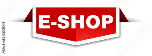 red and white banner eshop