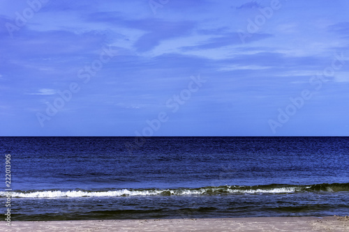 Fototapeta Naklejka Na Ścianę i Meble -  Polish beach - Baltic Sea in Lubiatowo, Kaszuby, Pomorskie, Poland