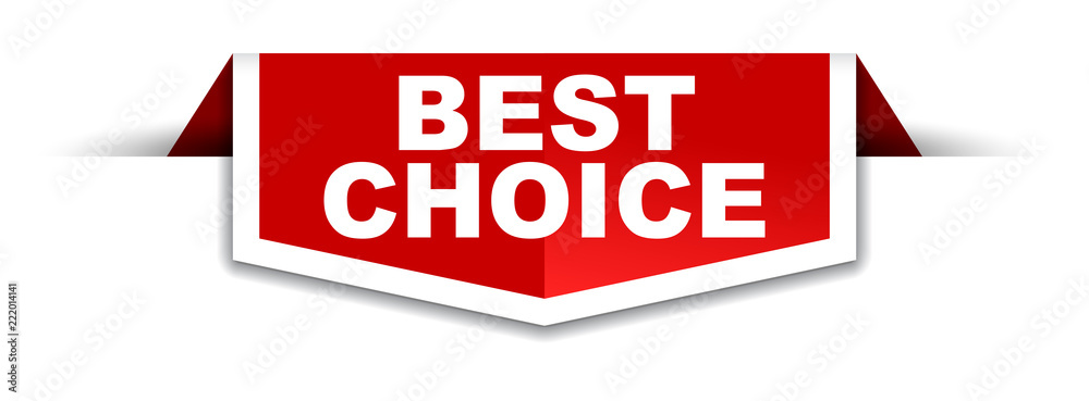 red and white banner best choice red and white banner best choice
