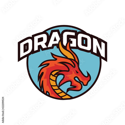 dragon logo for your business, vector illustration