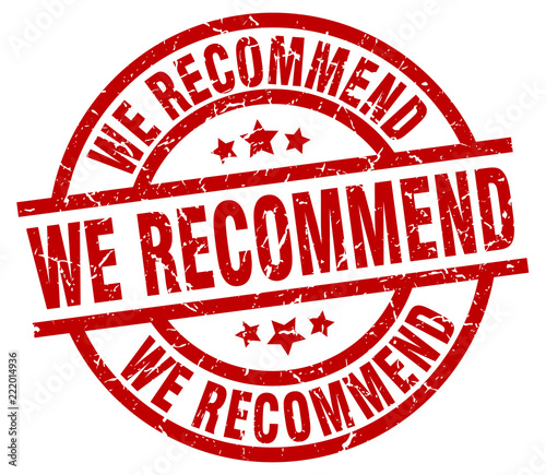 we recommend round red grunge stamp