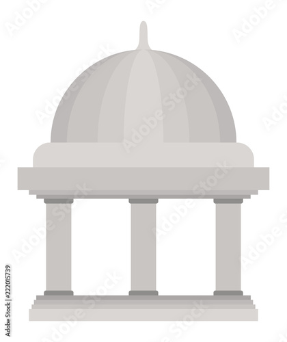 bank building isolated icon