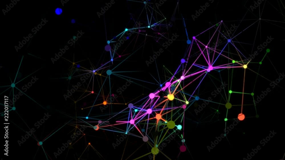 The mobile structure inside of which moves light.Network Nodes - an abstract representation of generic nodes of data along various connection paths within a network. Seamless loop. The mobile structure inside of which moves light.Network Nodes - an abstract representation of generic nodes of data along various connection paths within a network. Seamless loop.