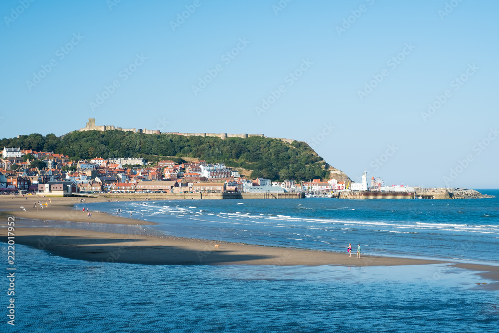 Scarborough in North Yorkshire UK, a popular holiday destination.