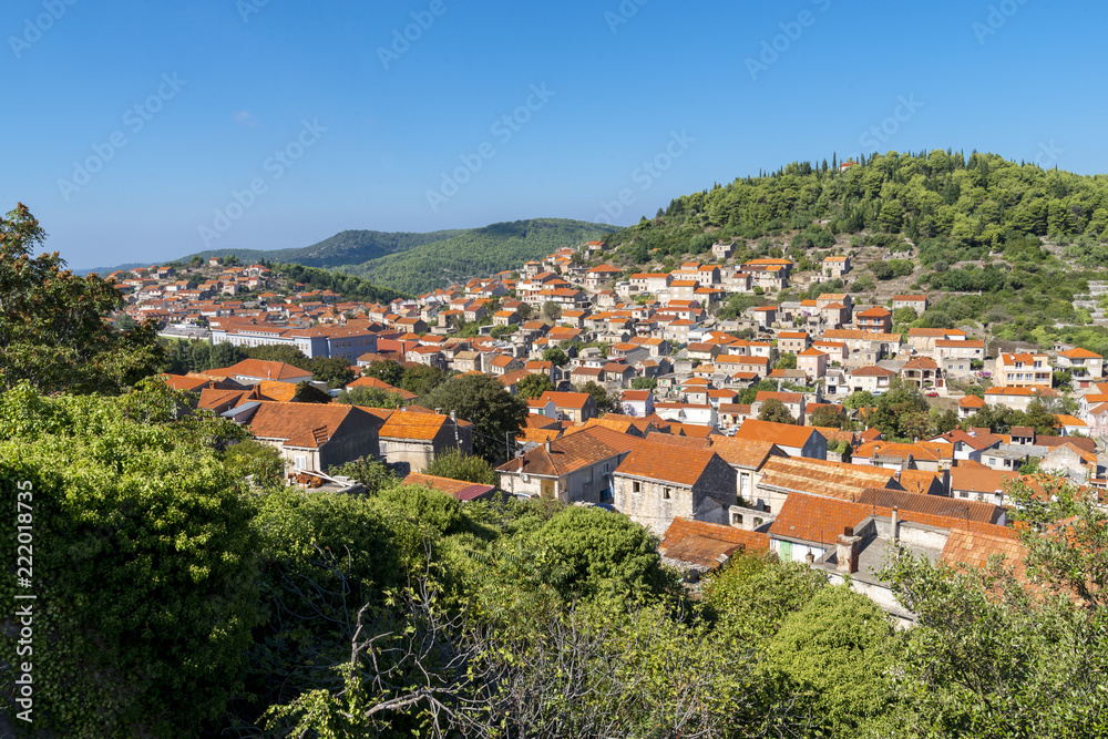 Blato town on Korcula island, Croatia