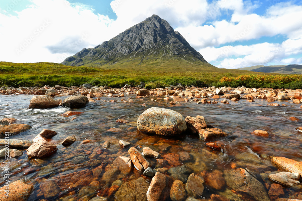 Fotografie Glen Coe River Rocks