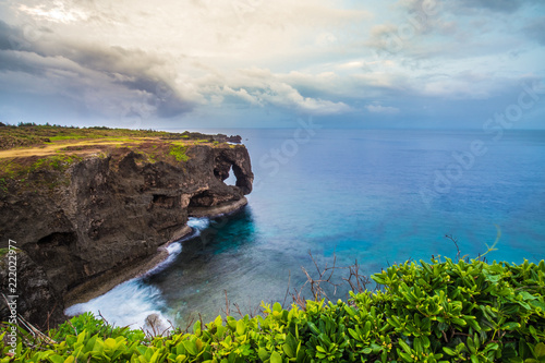 Manzamo Cape in Okinawa, Japan