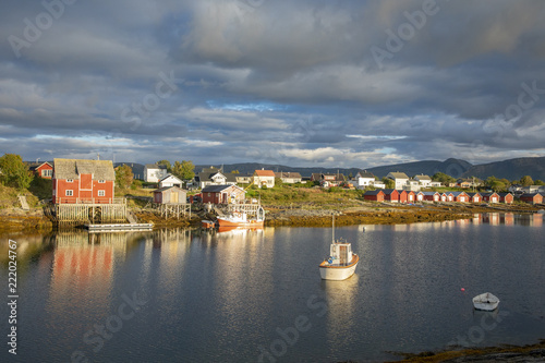 Wallpaper Mural Sunset in Salhus marina Nordland county in Northern Norway Torontodigital.ca