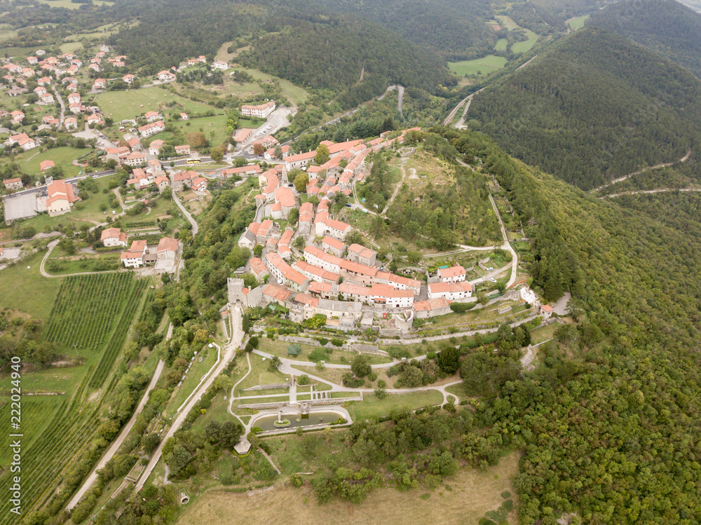 Štanjel (Stanjel; San Daniele del Carso) is a village on the Karst Plateau, Slovenia.  It dates back to prehistoric period; in the 17th century it was fortified to defend it against Ottoman raids.