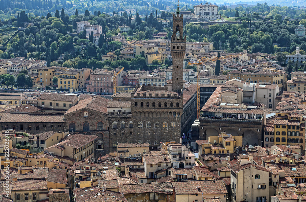 Palazzo Vecchio city hall of Florence, Italy