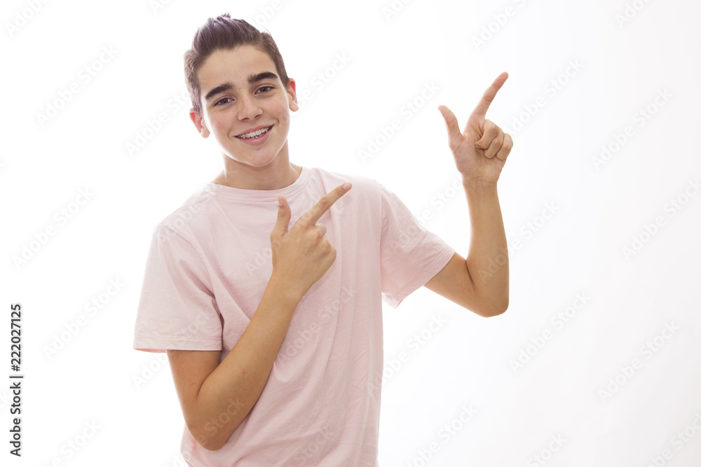 young teenage student to fashion isolated young teenage student to fashion isolated
