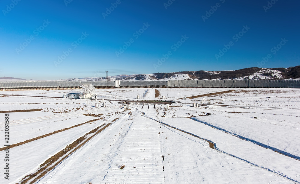 Within the field of the radio telescope RATAN-600. Arkhyz. Karachay-Cherkessia. SAO RAS. Within the field of the radio telescope RATAN-600. Arkhyz. Karachay-Cherkessia. SAO RAS.