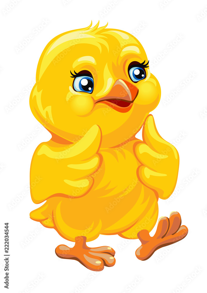 Vector illustration cute chicken. Easter Character for Chicken Card Vector illustration cute chicken. Easter Character for Chicken Card