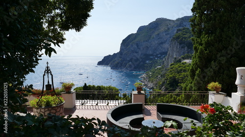 Capri south coast Giardini di Augusto