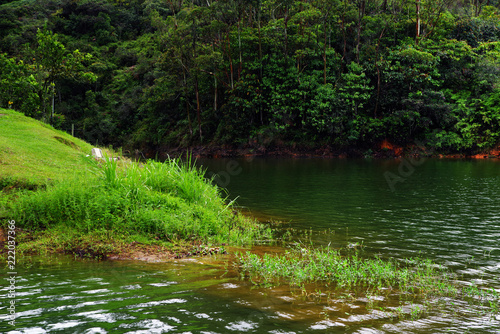 Bild auf Leinwand Guatape Lake (El Penol) in Antioquia, Colombia, South America