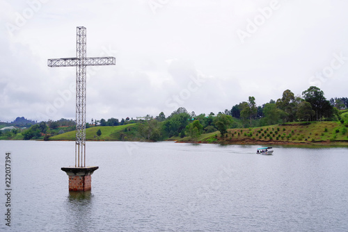 Guatape Lake (El Penol) in Antioquia, Medellin, Colombia, South America photo