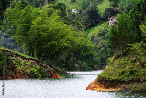 Fotografi Guatape Lake (El Penol) in Antioquia, Colombia, South America