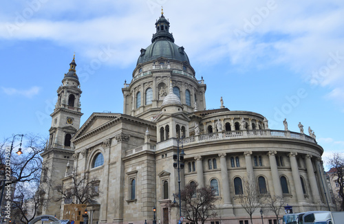 St. Stephen's Basilica (Szent Istvan Bazilika) in Budapest on December 29, 2017. © Vitali