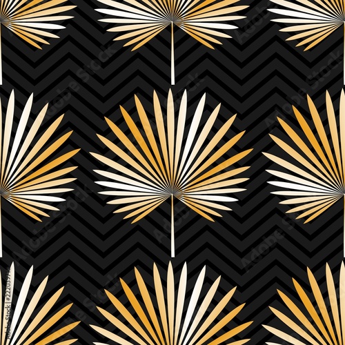 Tropical exotical seamless pattern. Wallpaper. Illustration.