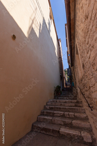 Vue d'un rue de Dubrovnik en Croatie