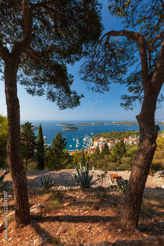 Vue d'îles en Croatie