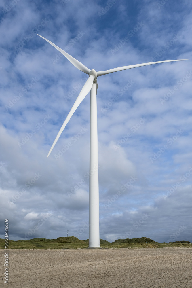 wind turbine at the coast