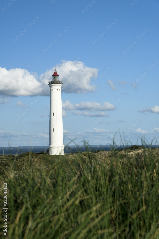 lighthouse on denmarks west coast, europe