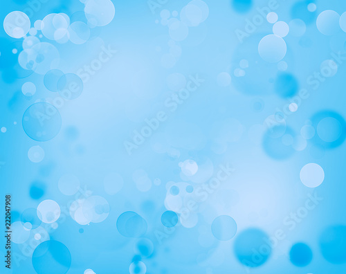 Abstract blue circles background